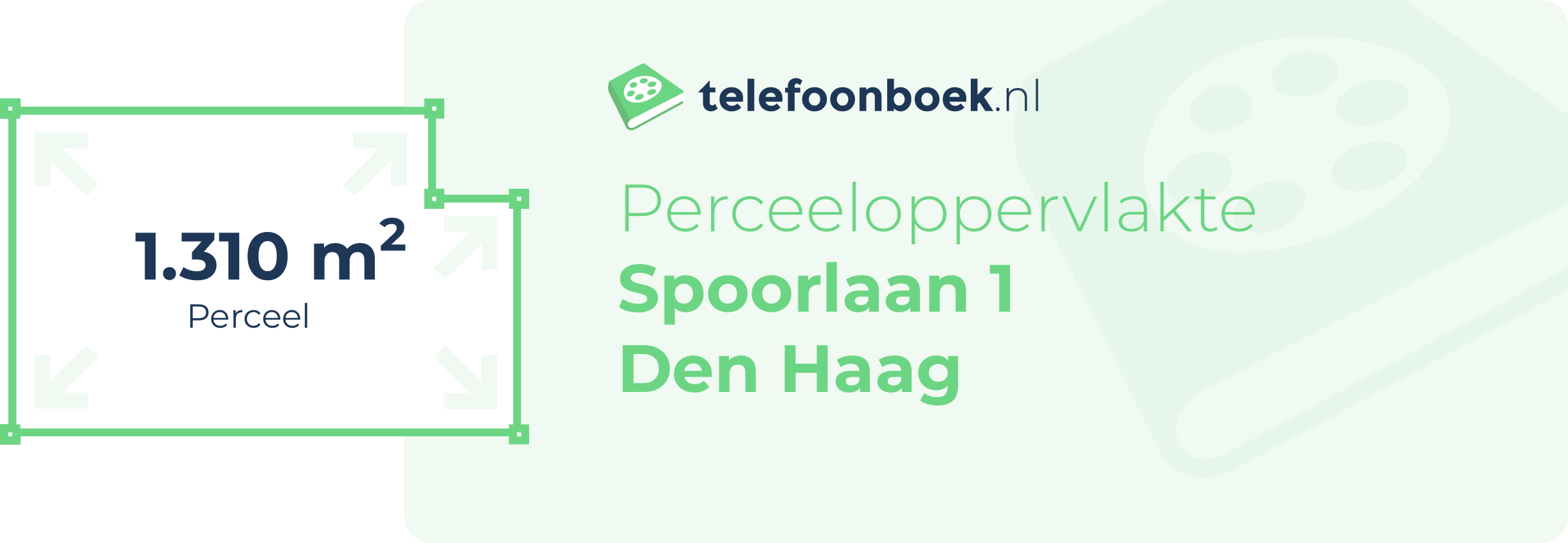 Perceeloppervlakte Spoorlaan 1 Den Haag