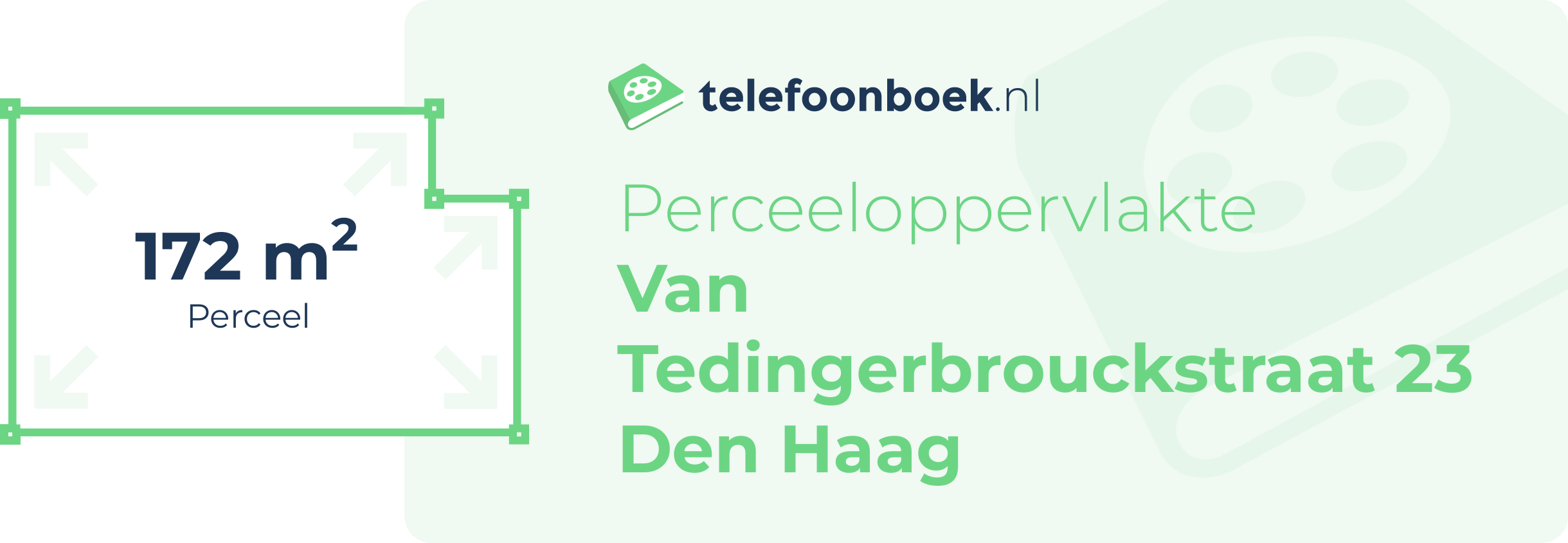 Perceeloppervlakte Van Tedingerbrouckstraat 23 Den Haag