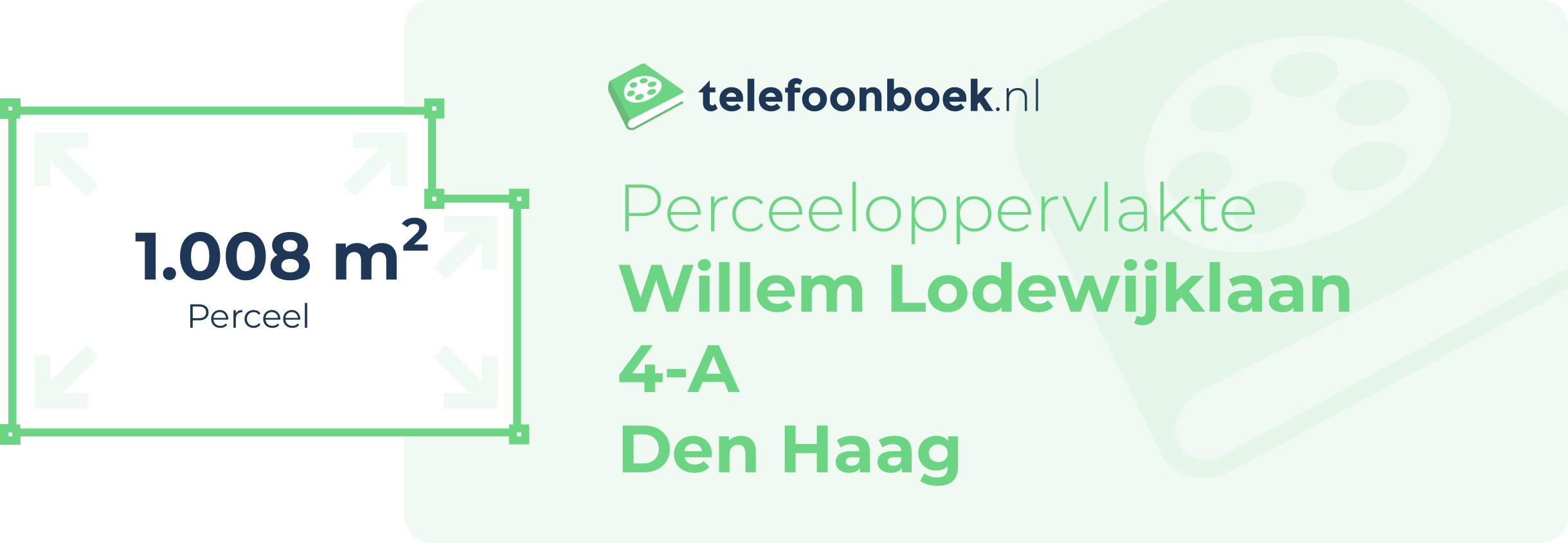 Perceeloppervlakte Willem Lodewijklaan 4-A Den Haag