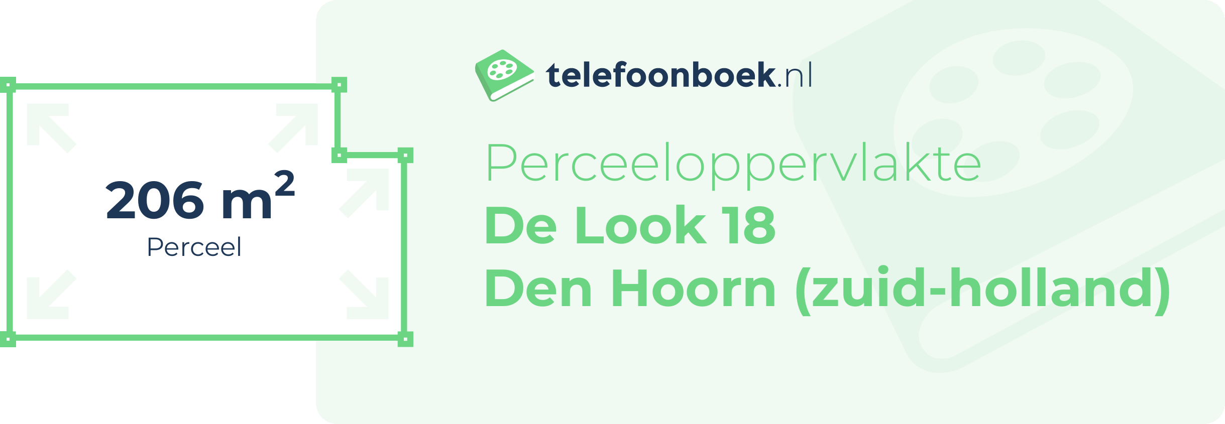 Perceeloppervlakte De Look 18 Den Hoorn (Zuid-Holland)