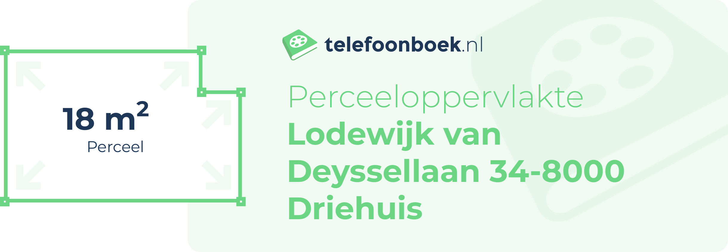 Perceeloppervlakte Lodewijk Van Deyssellaan 34-8000 Driehuis