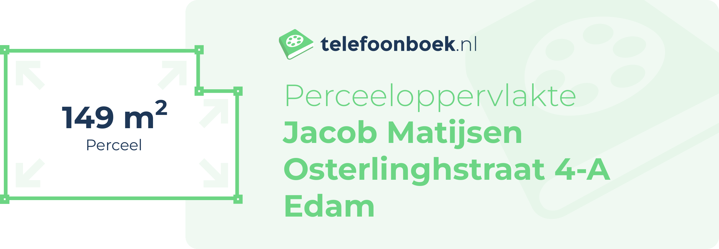 Perceeloppervlakte Jacob Matijsen Osterlinghstraat 4-A Edam