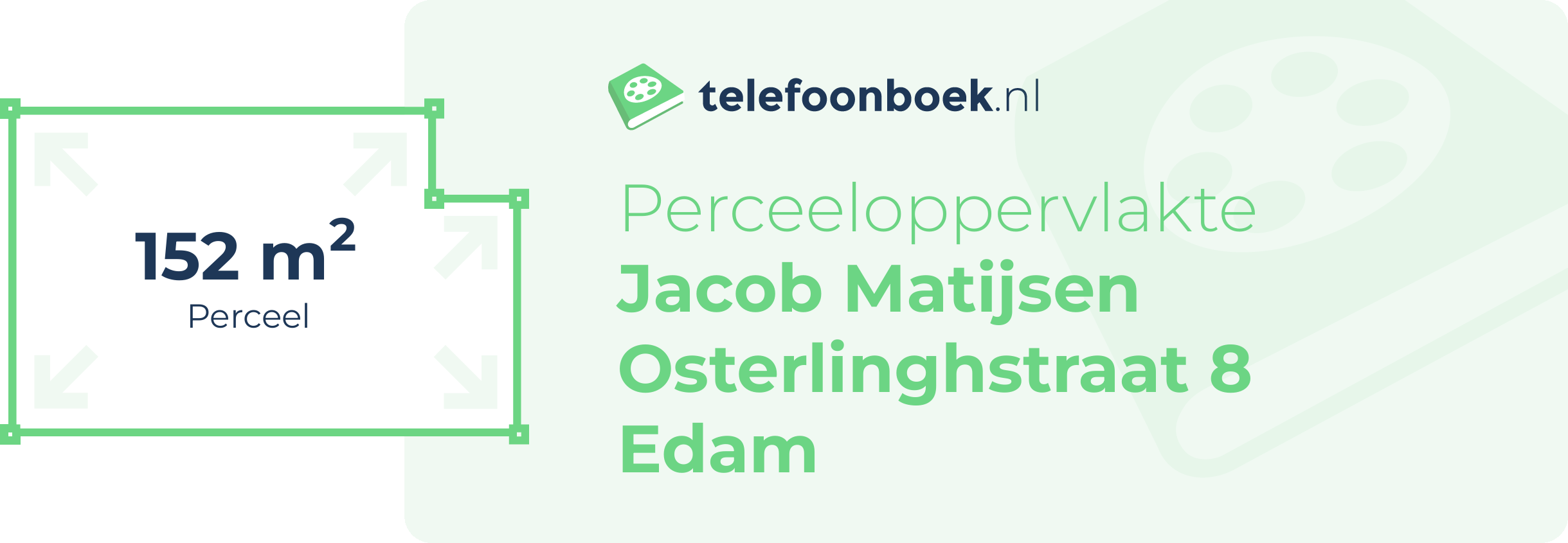 Perceeloppervlakte Jacob Matijsen Osterlinghstraat 8 Edam