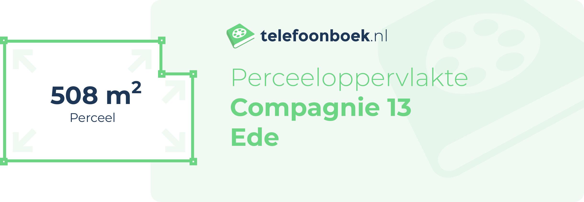 Perceeloppervlakte Compagnie 13 Ede