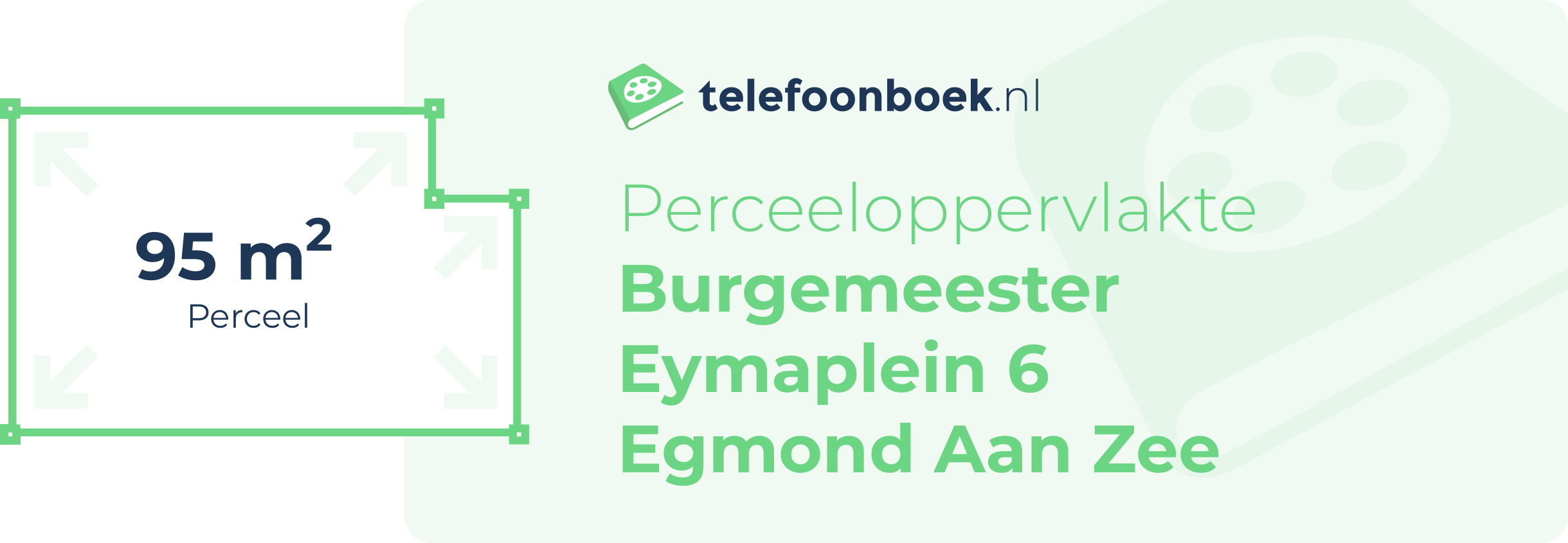 Perceeloppervlakte Burgemeester Eymaplein 6 Egmond Aan Zee