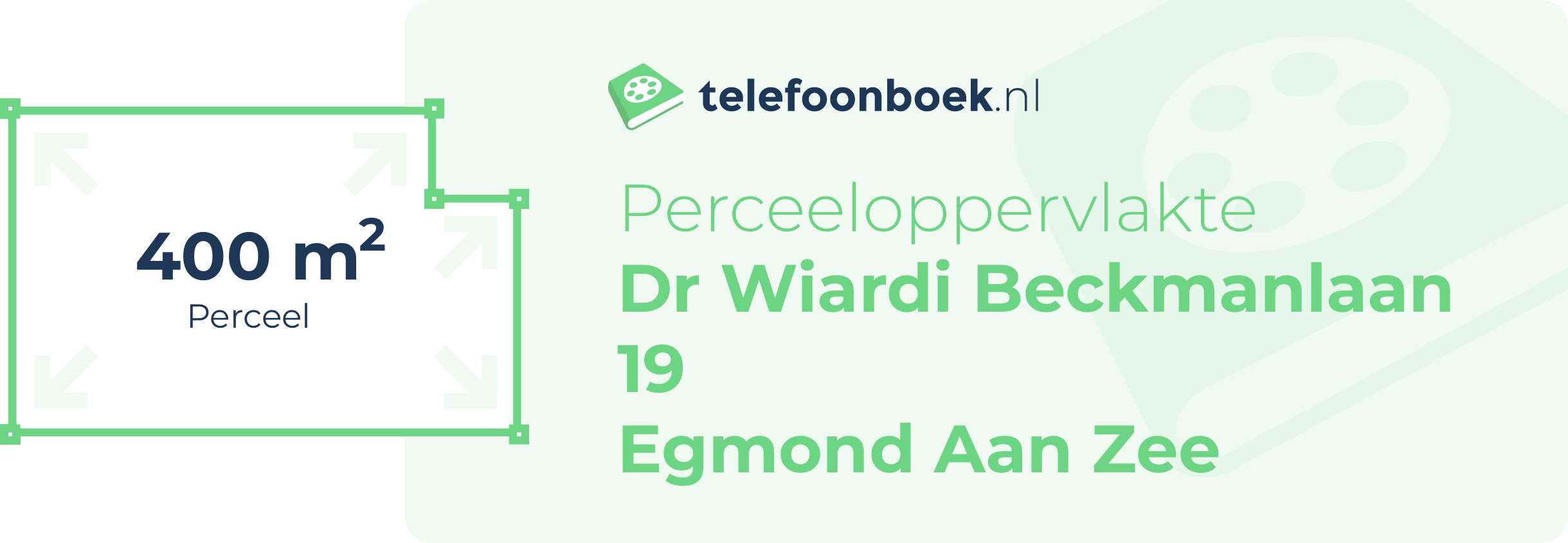 Perceeloppervlakte Dr Wiardi Beckmanlaan 19 Egmond Aan Zee