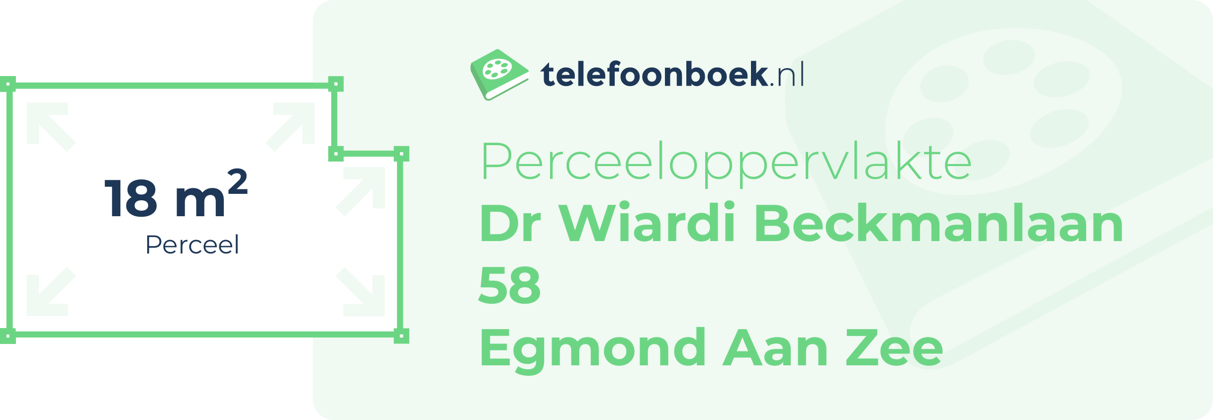 Perceeloppervlakte Dr Wiardi Beckmanlaan 58 Egmond Aan Zee