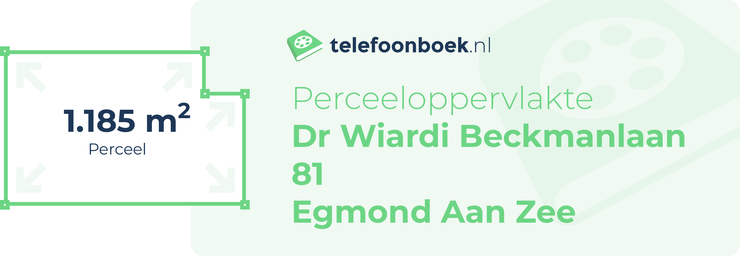 Perceeloppervlakte Dr Wiardi Beckmanlaan 81 Egmond Aan Zee