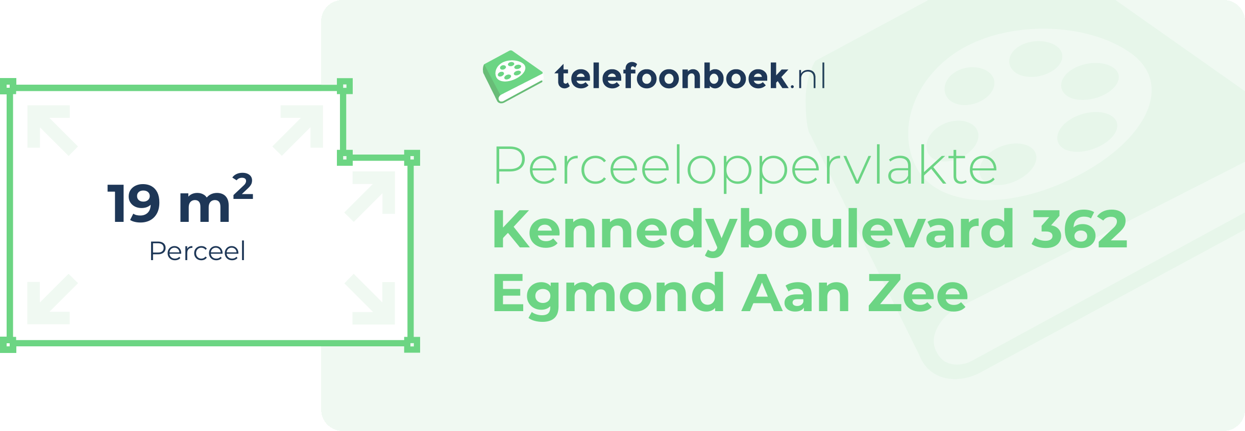 Perceeloppervlakte Kennedyboulevard 362 Egmond Aan Zee