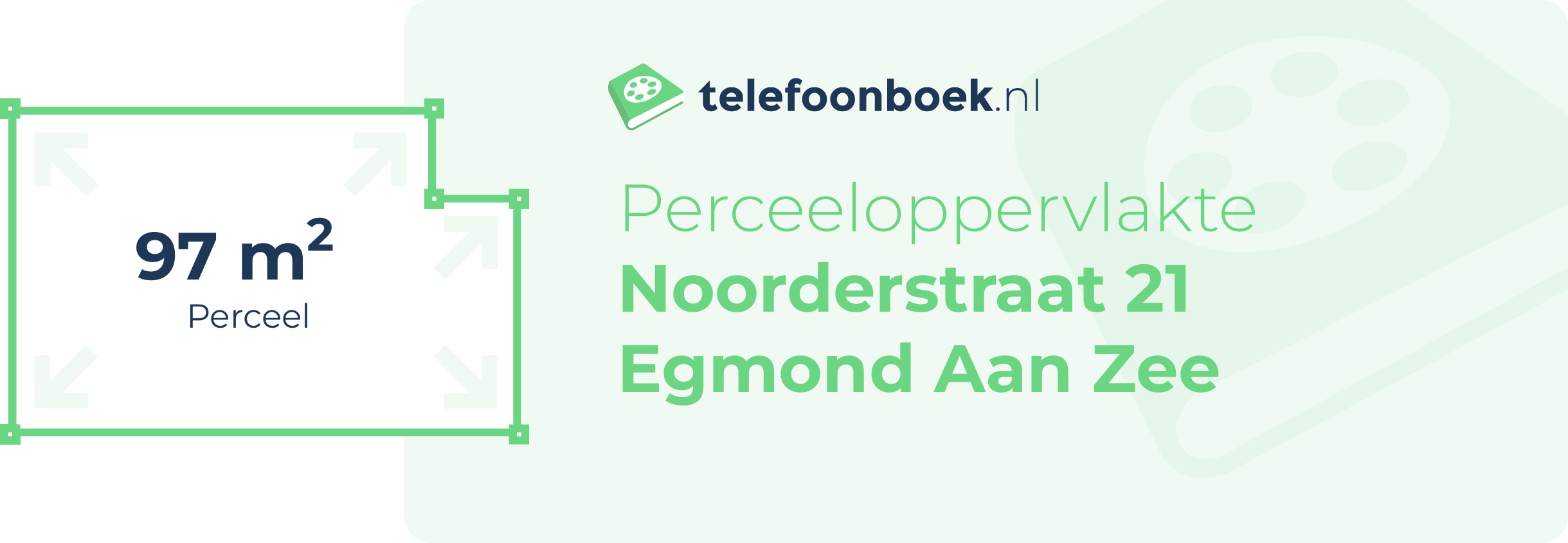 Perceeloppervlakte Noorderstraat 21 Egmond Aan Zee