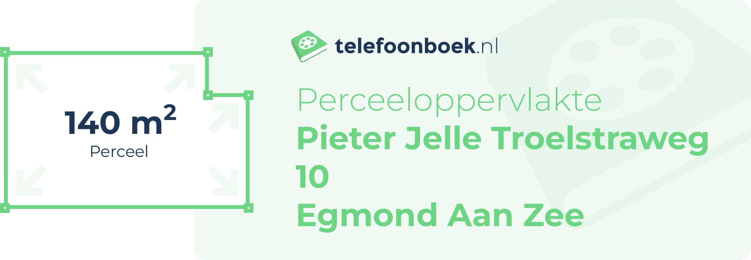 Perceeloppervlakte Pieter Jelle Troelstraweg 10 Egmond Aan Zee