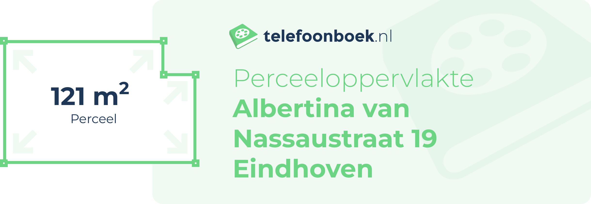 Perceeloppervlakte Albertina Van Nassaustraat 19 Eindhoven