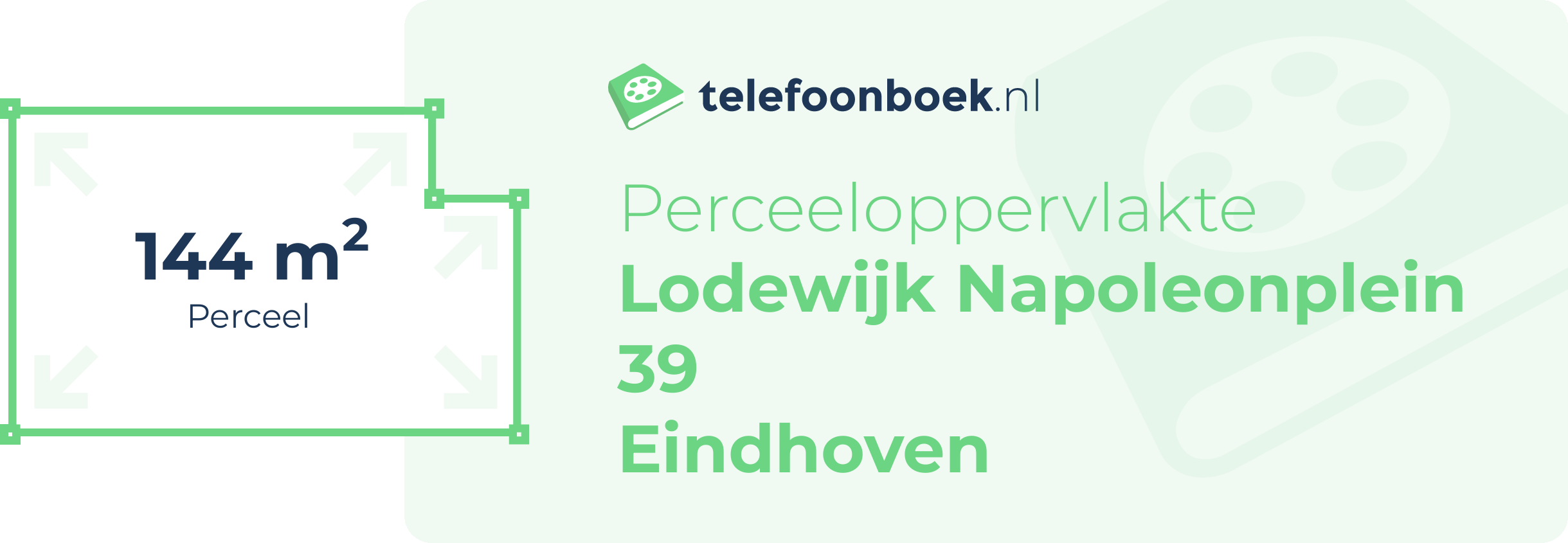 Perceeloppervlakte Lodewijk Napoleonplein 39 Eindhoven