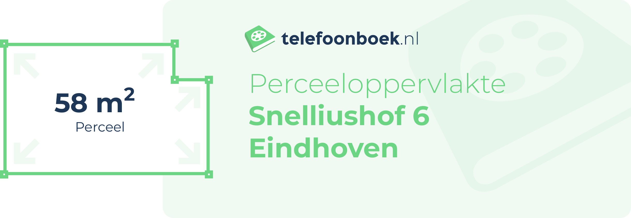 Perceeloppervlakte Snelliushof 6 Eindhoven