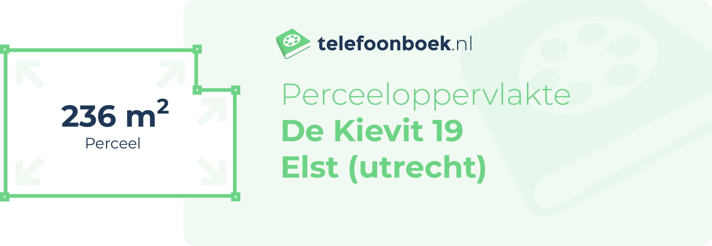 Perceeloppervlakte De Kievit 19 Elst (Utrecht)