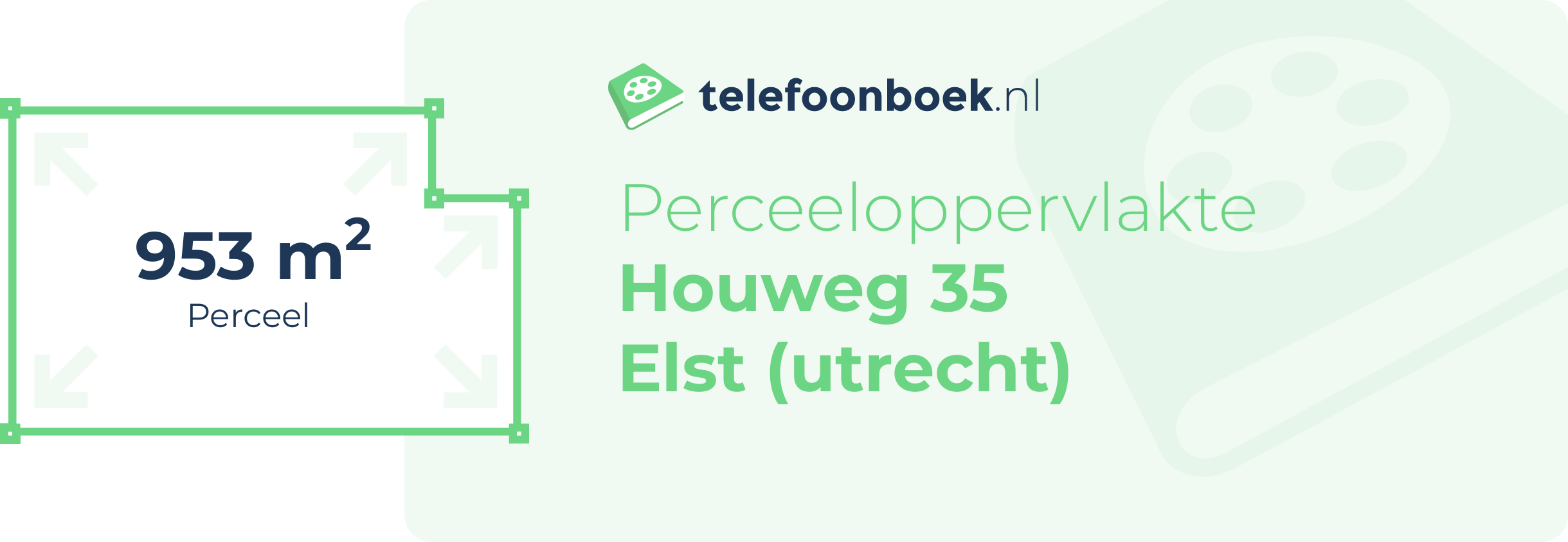 Perceeloppervlakte Houweg 35 Elst (Utrecht)