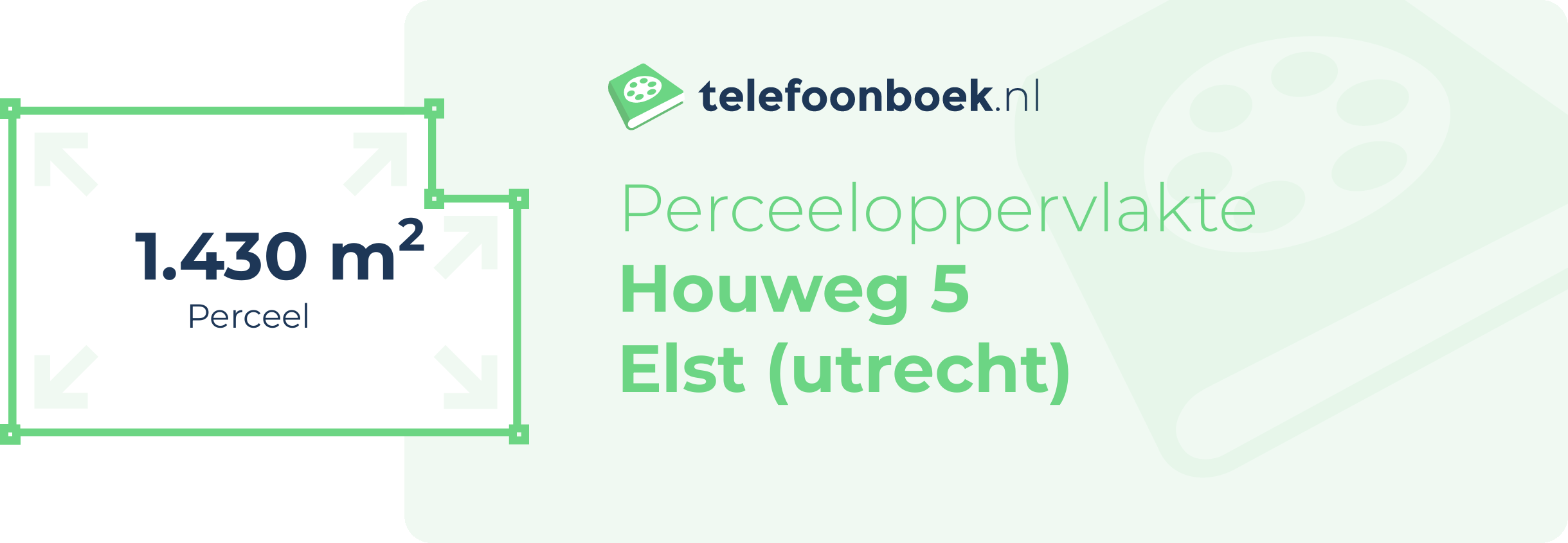 Perceeloppervlakte Houweg 5 Elst (Utrecht)