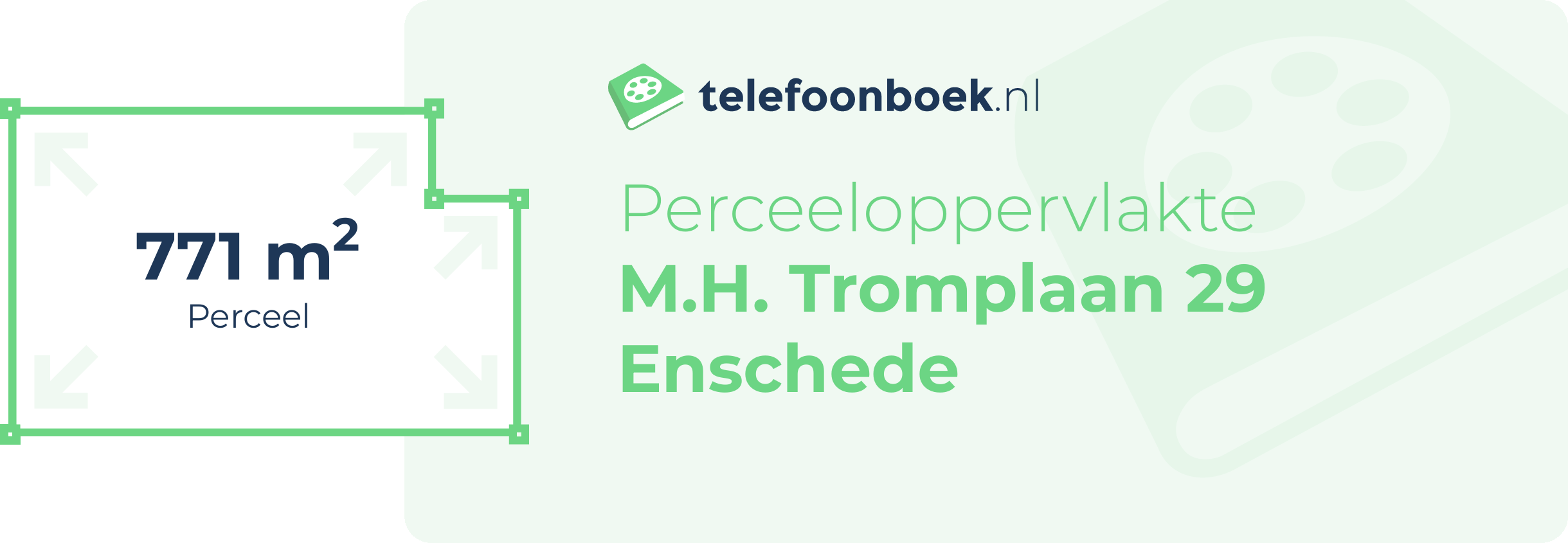 Perceeloppervlakte M.H. Tromplaan 29 Enschede