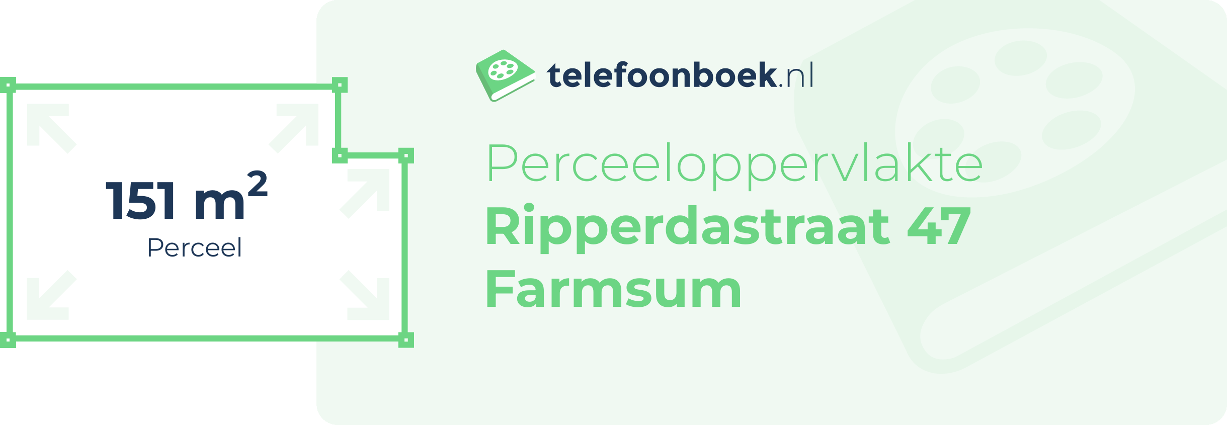 Perceeloppervlakte Ripperdastraat 47 Farmsum