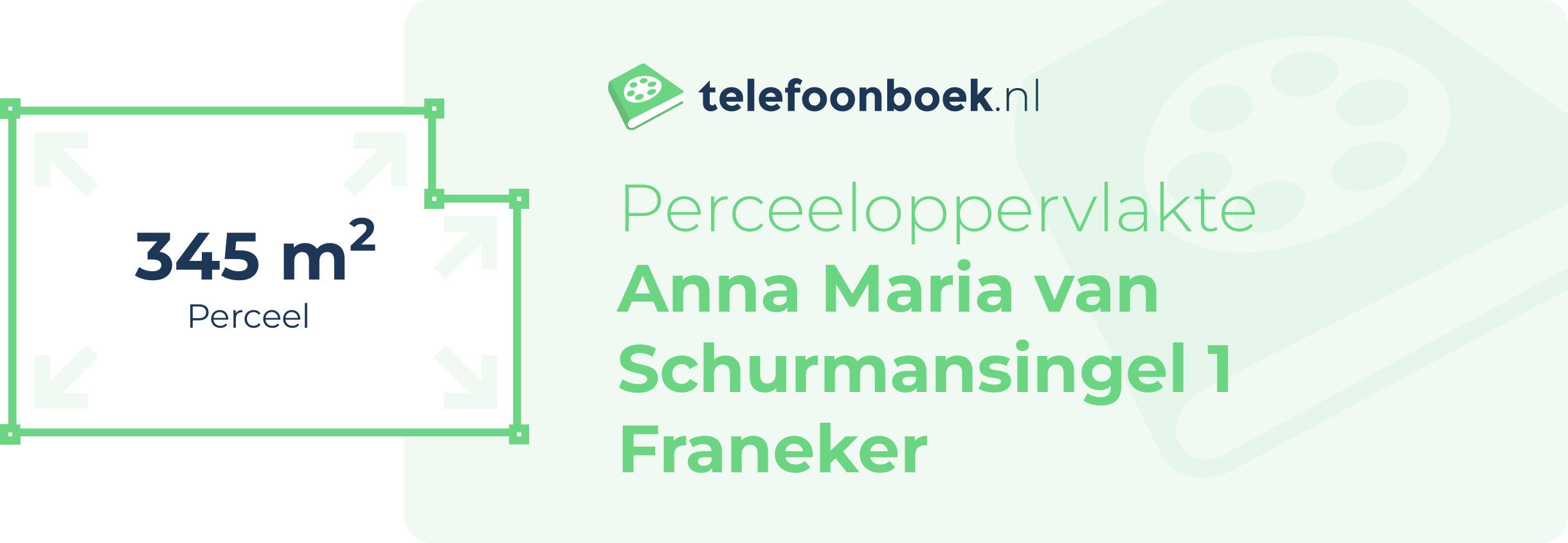 Perceeloppervlakte Anna Maria Van Schurmansingel 1 Franeker