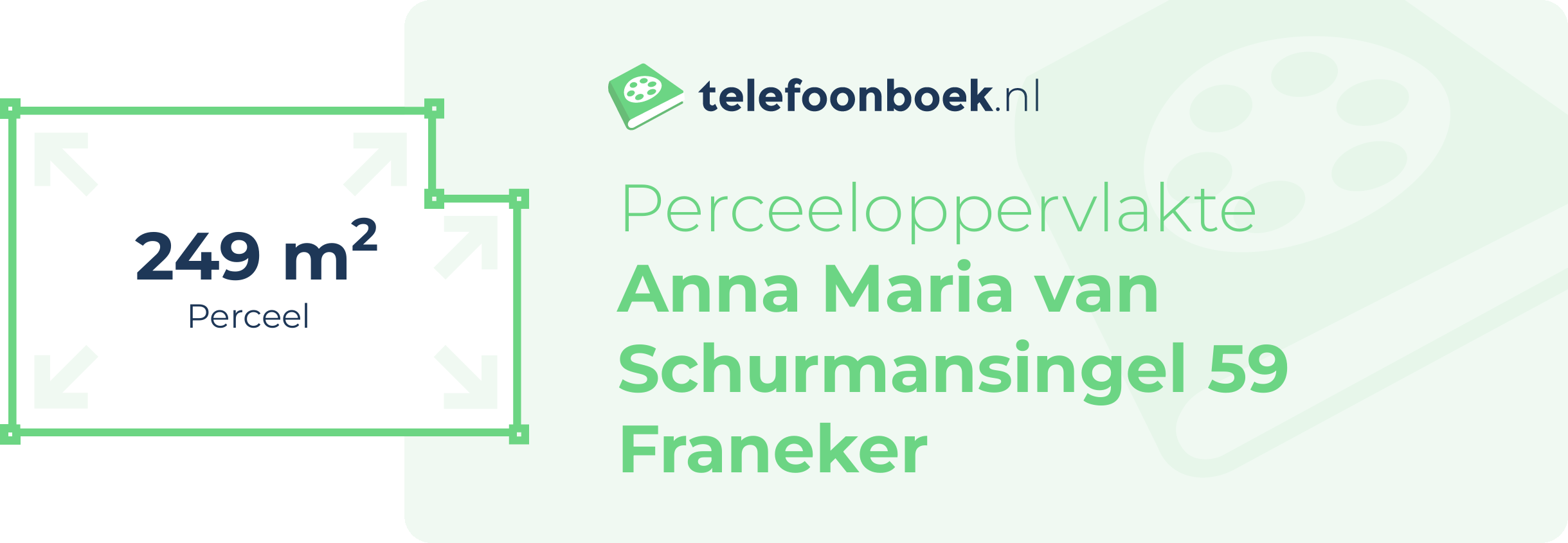 Perceeloppervlakte Anna Maria Van Schurmansingel 59 Franeker