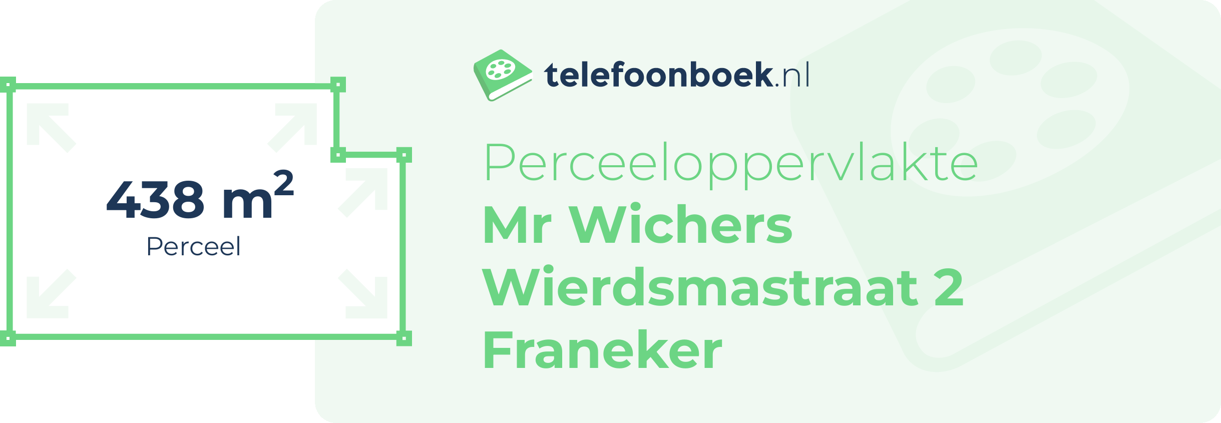 Perceeloppervlakte Mr Wichers Wierdsmastraat 2 Franeker