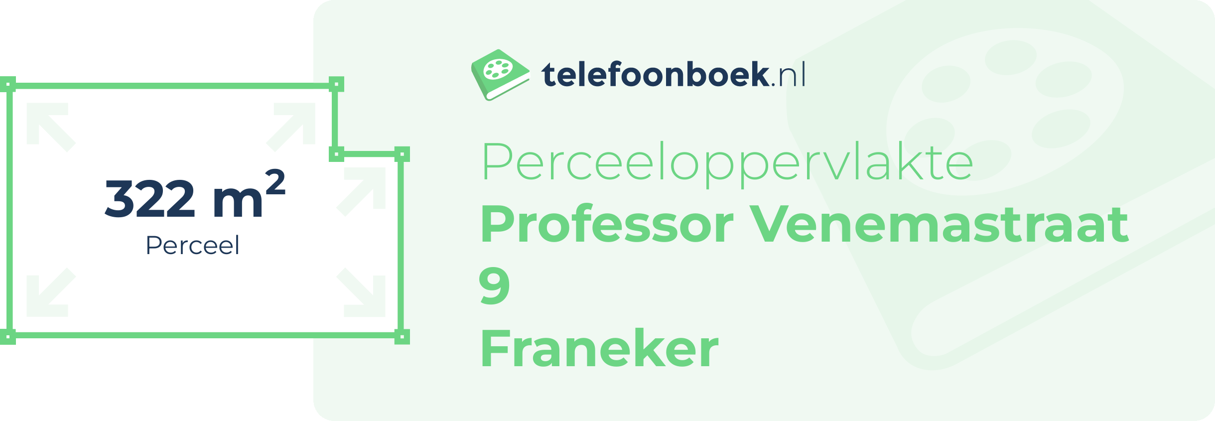 Perceeloppervlakte Professor Venemastraat 9 Franeker