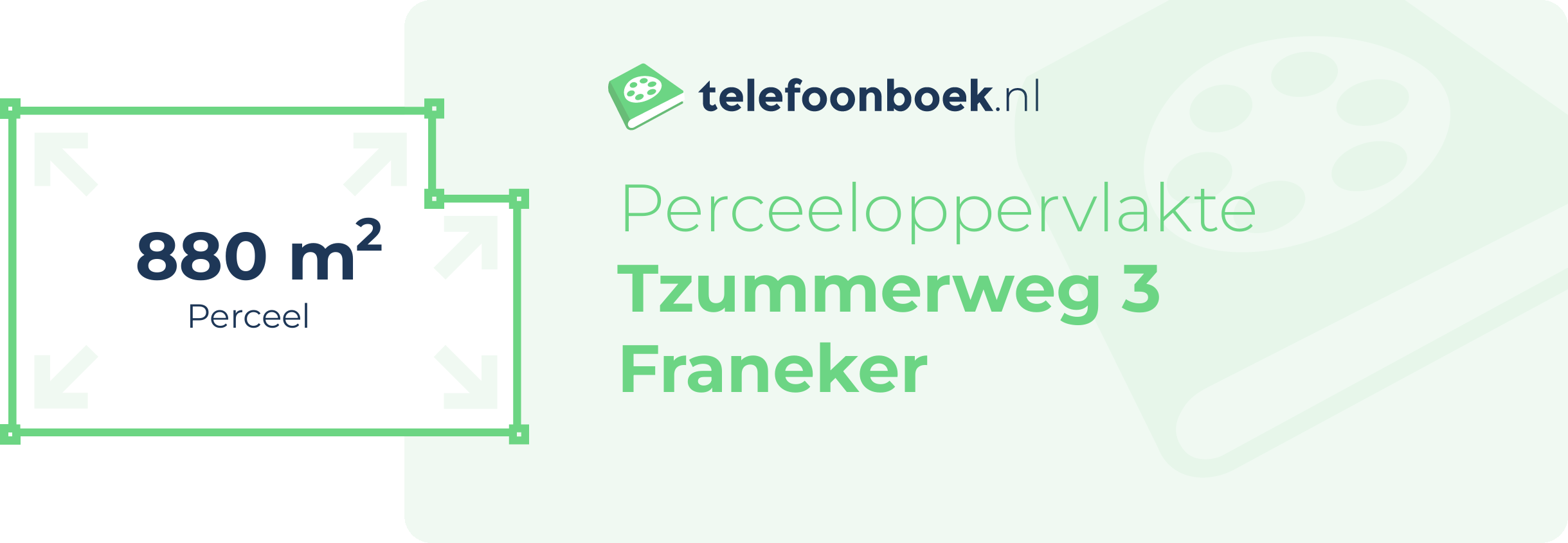 Perceeloppervlakte Tzummerweg 3 Franeker