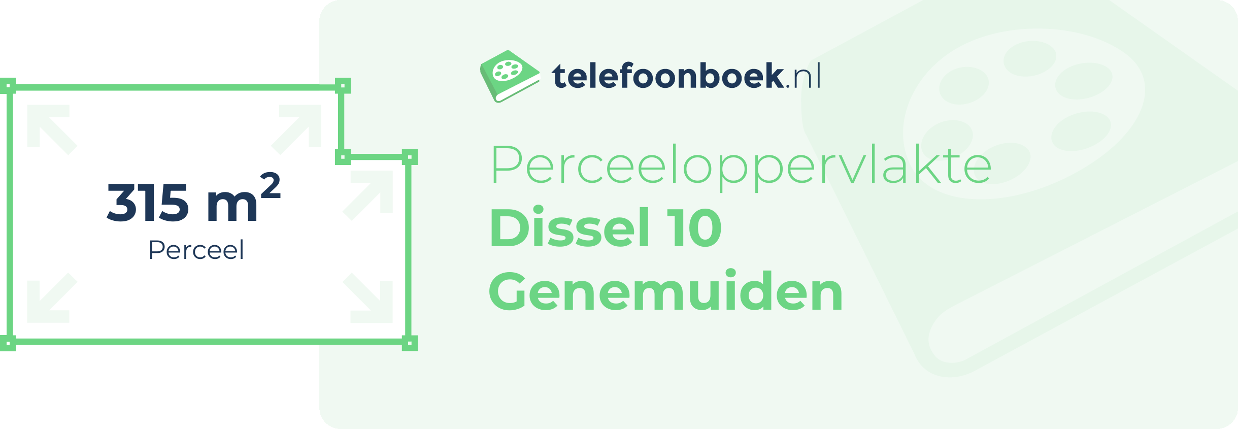 Perceeloppervlakte Dissel 10 Genemuiden