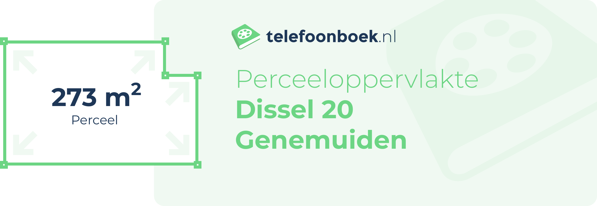 Perceeloppervlakte Dissel 20 Genemuiden