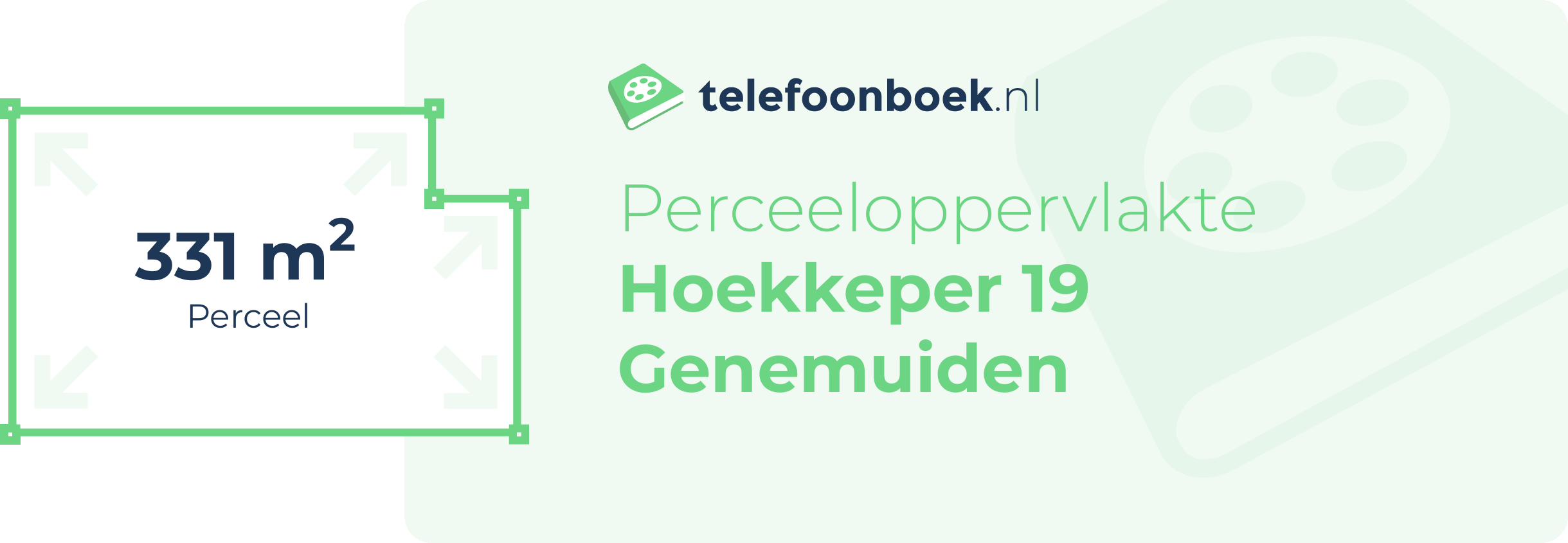 Perceeloppervlakte Hoekkeper 19 Genemuiden