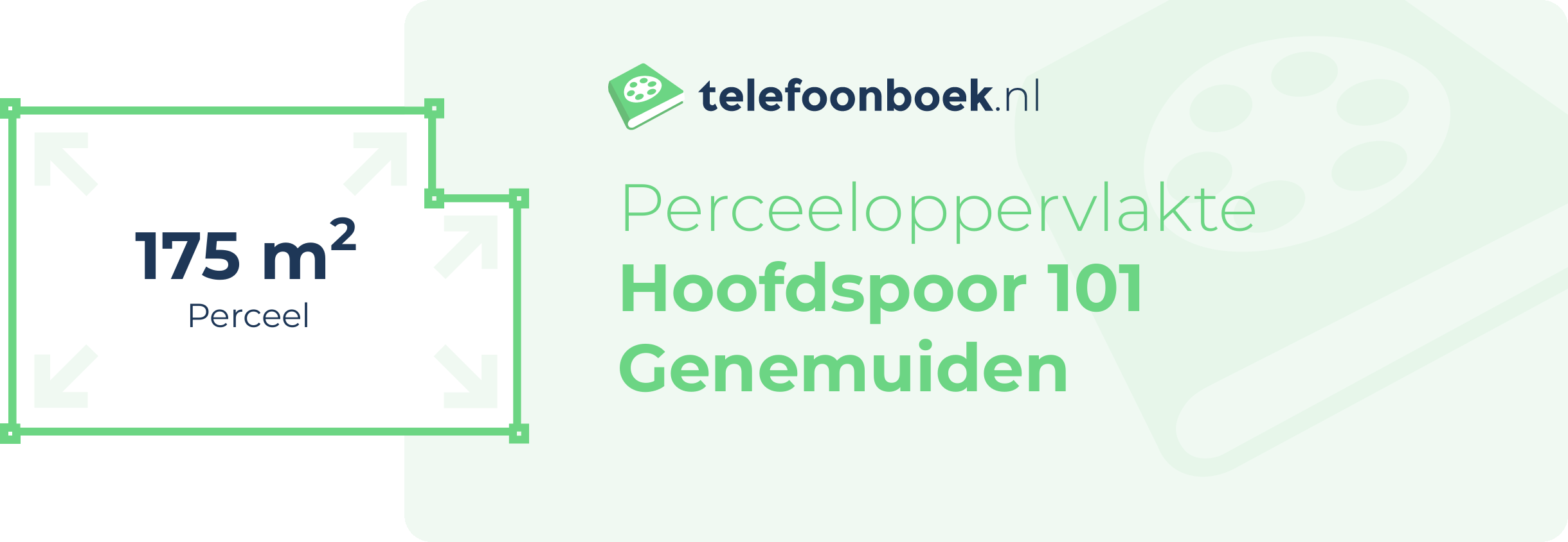 Perceeloppervlakte Hoofdspoor 101 Genemuiden