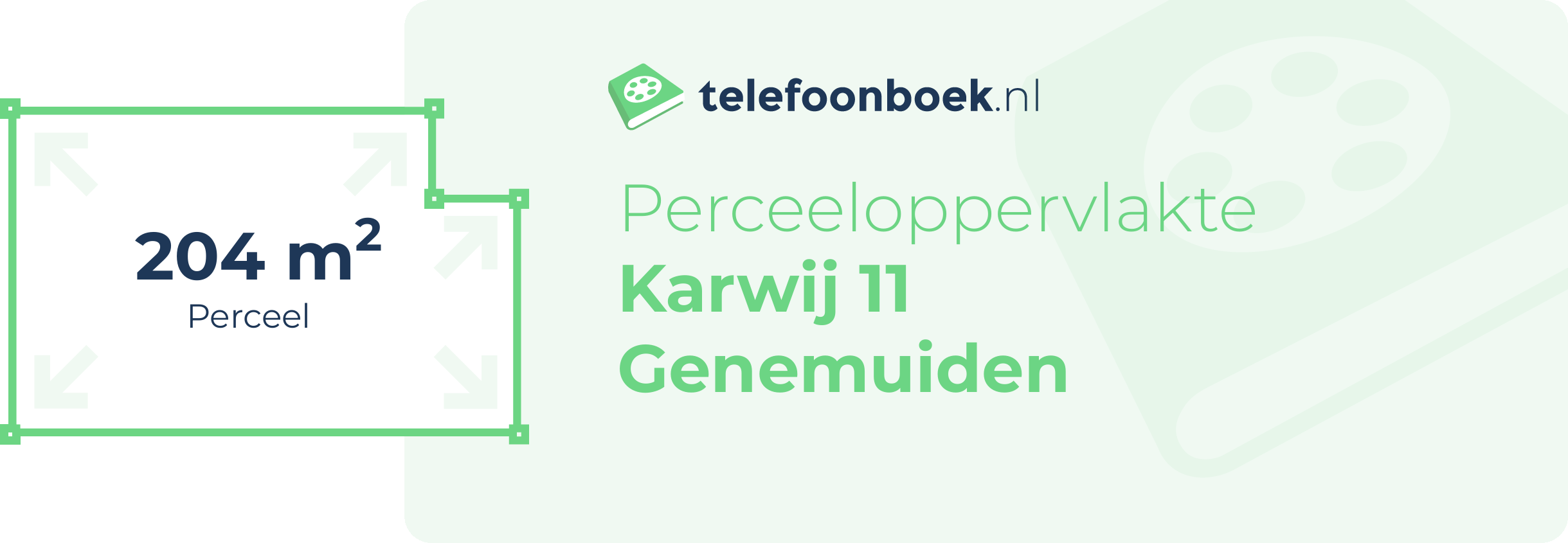 Perceeloppervlakte Karwij 11 Genemuiden