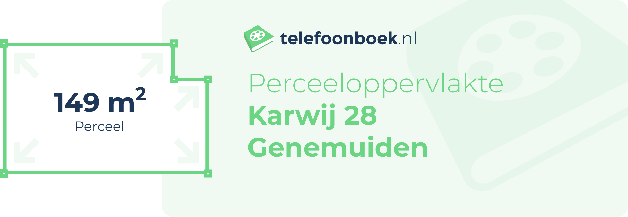 Perceeloppervlakte Karwij 28 Genemuiden