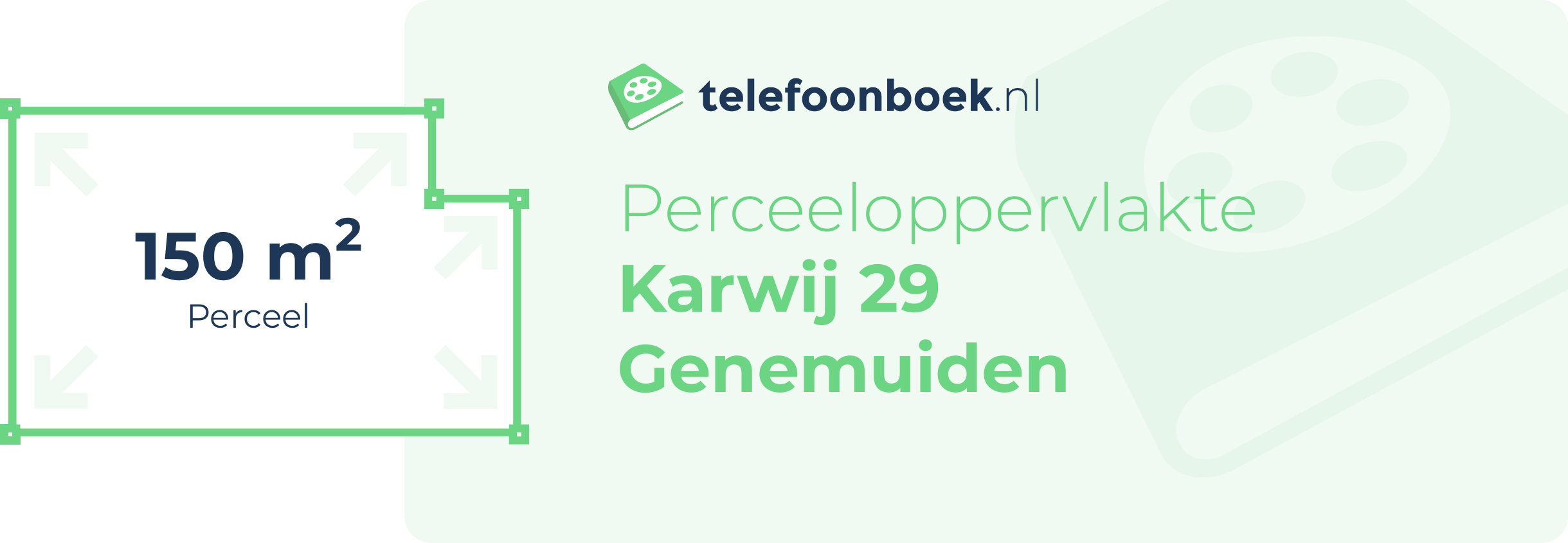 Perceeloppervlakte Karwij 29 Genemuiden