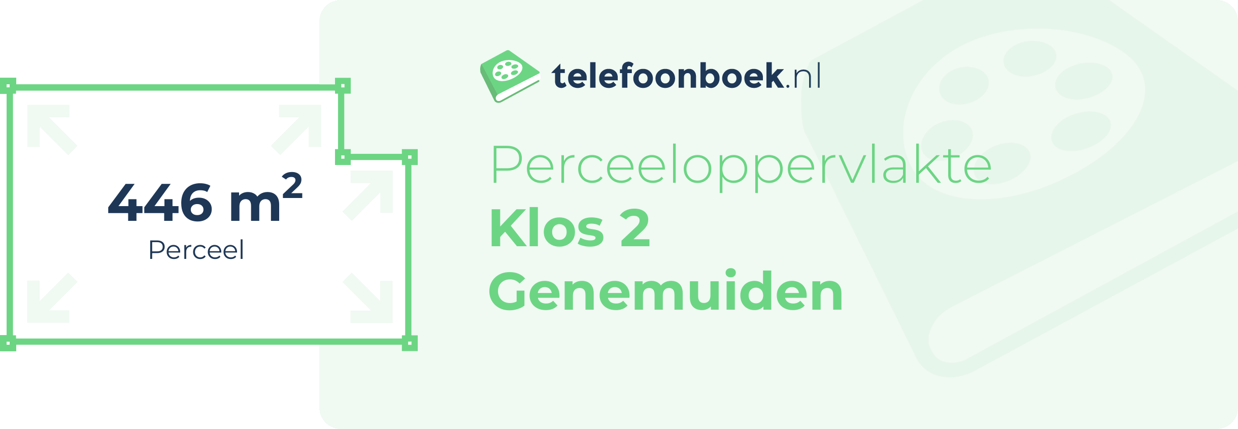 Perceeloppervlakte Klos 2 Genemuiden