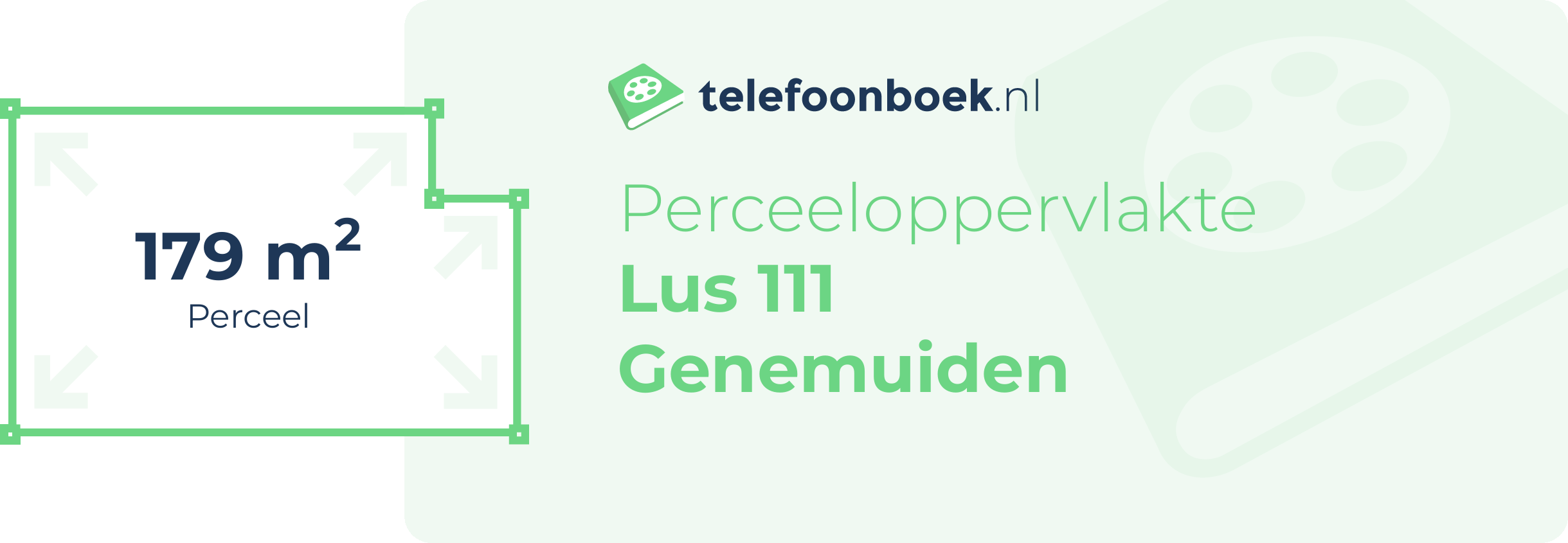 Perceeloppervlakte Lus 111 Genemuiden