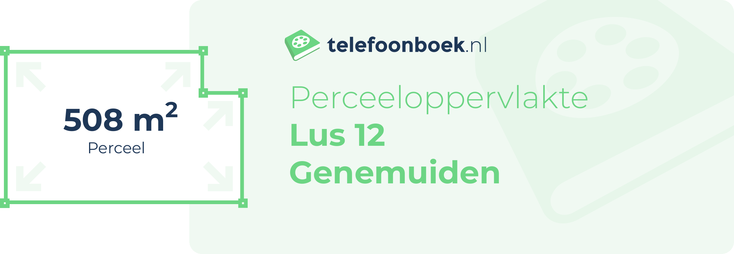 Perceeloppervlakte Lus 12 Genemuiden