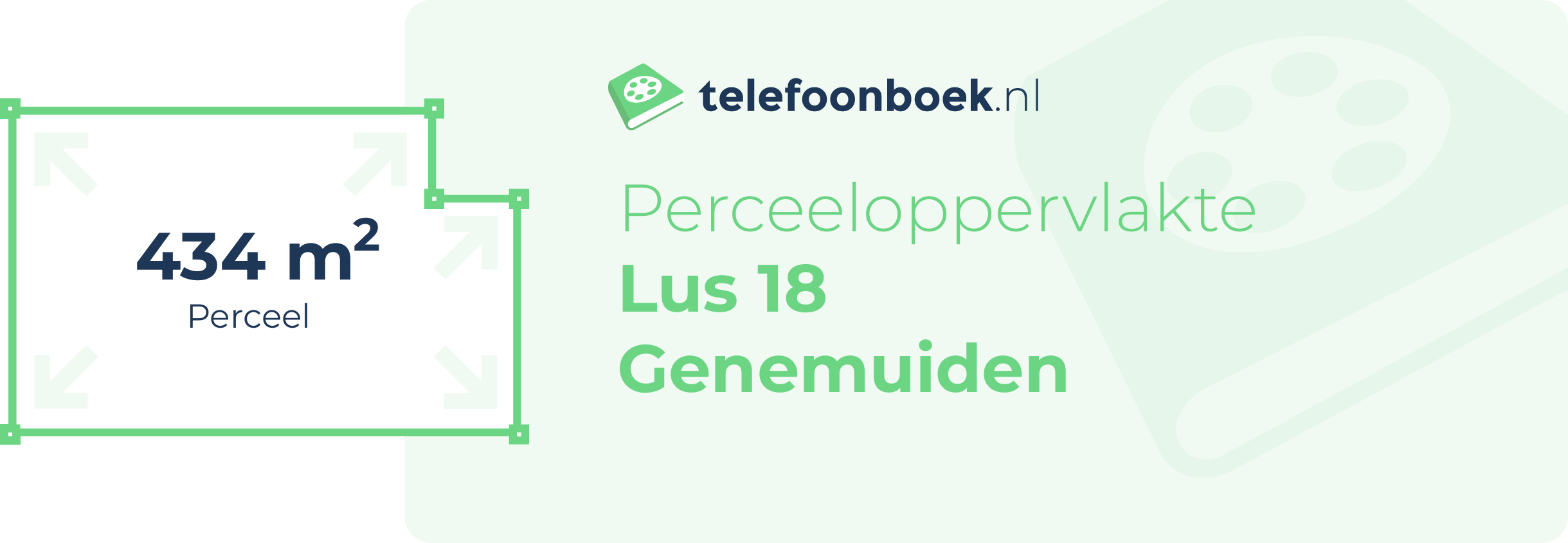 Perceeloppervlakte Lus 18 Genemuiden