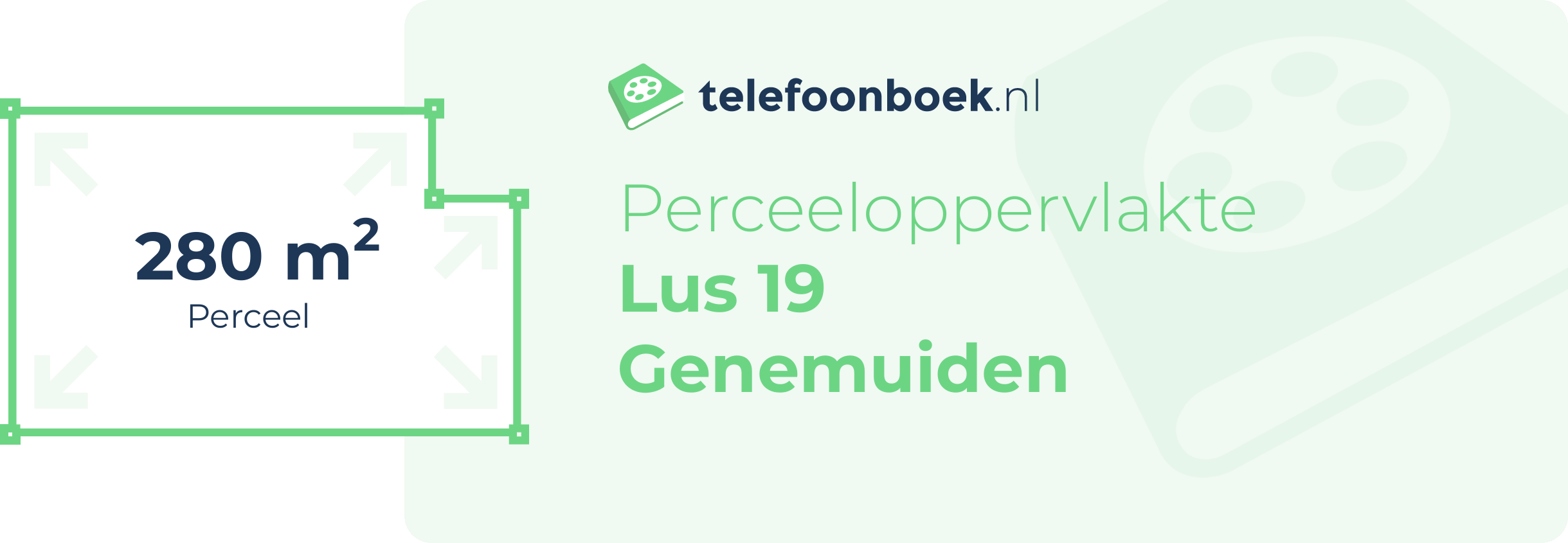 Perceeloppervlakte Lus 19 Genemuiden