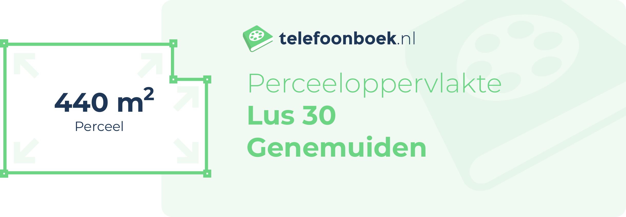 Perceeloppervlakte Lus 30 Genemuiden