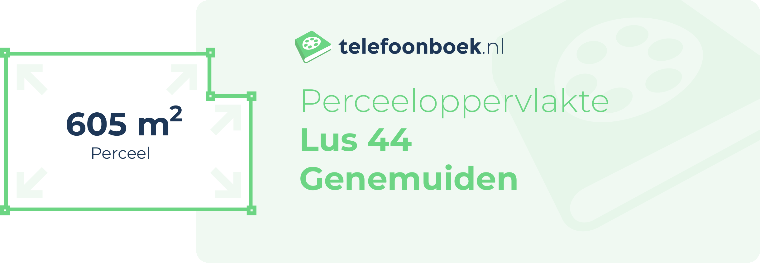 Perceeloppervlakte Lus 44 Genemuiden