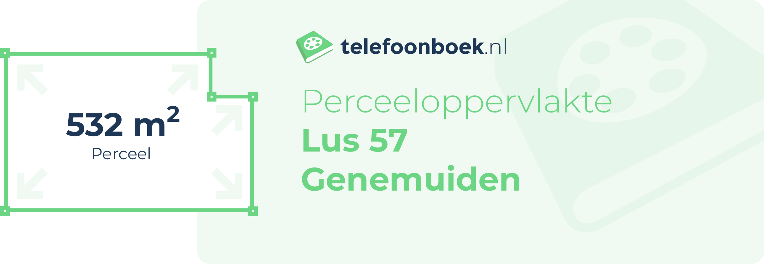 Perceeloppervlakte Lus 57 Genemuiden