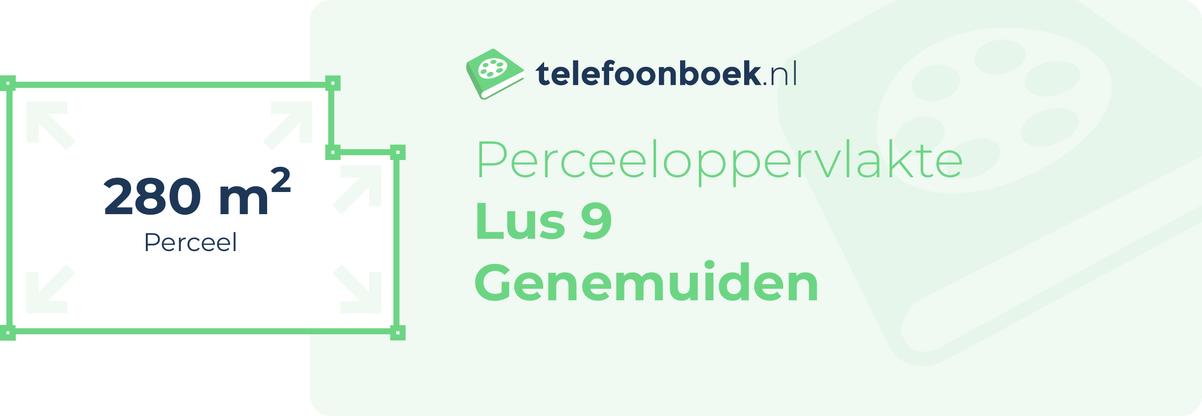 Perceeloppervlakte Lus 9 Genemuiden