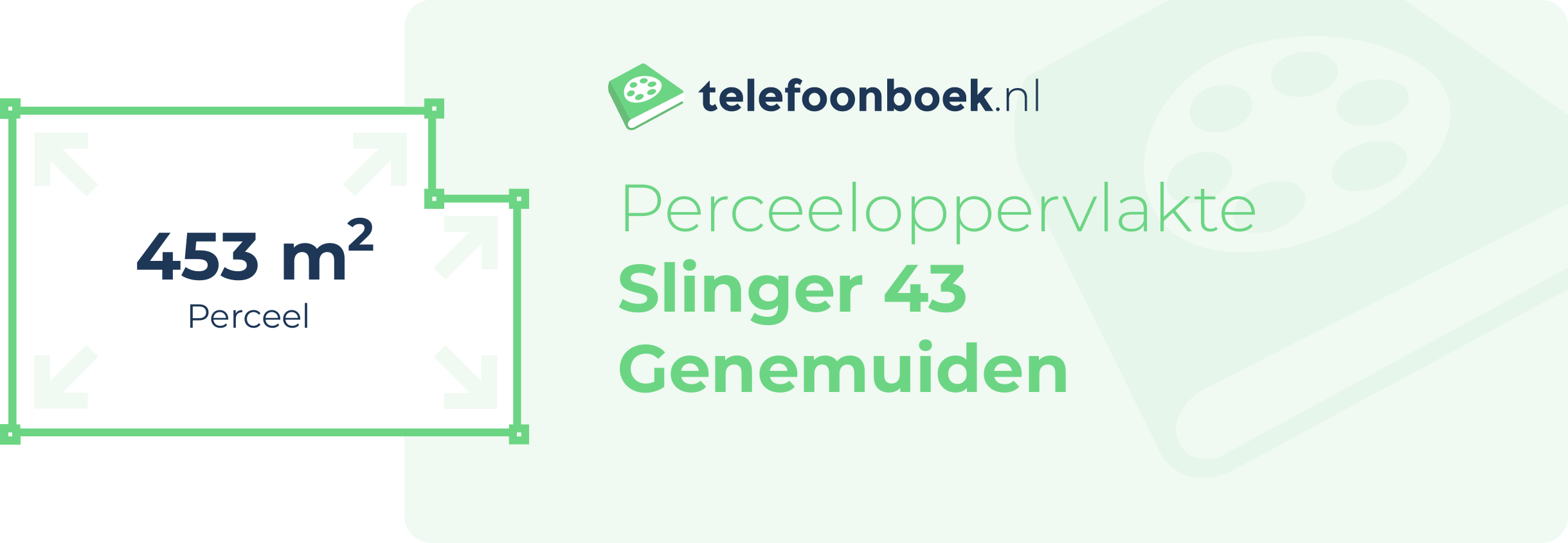 Perceeloppervlakte Slinger 43 Genemuiden