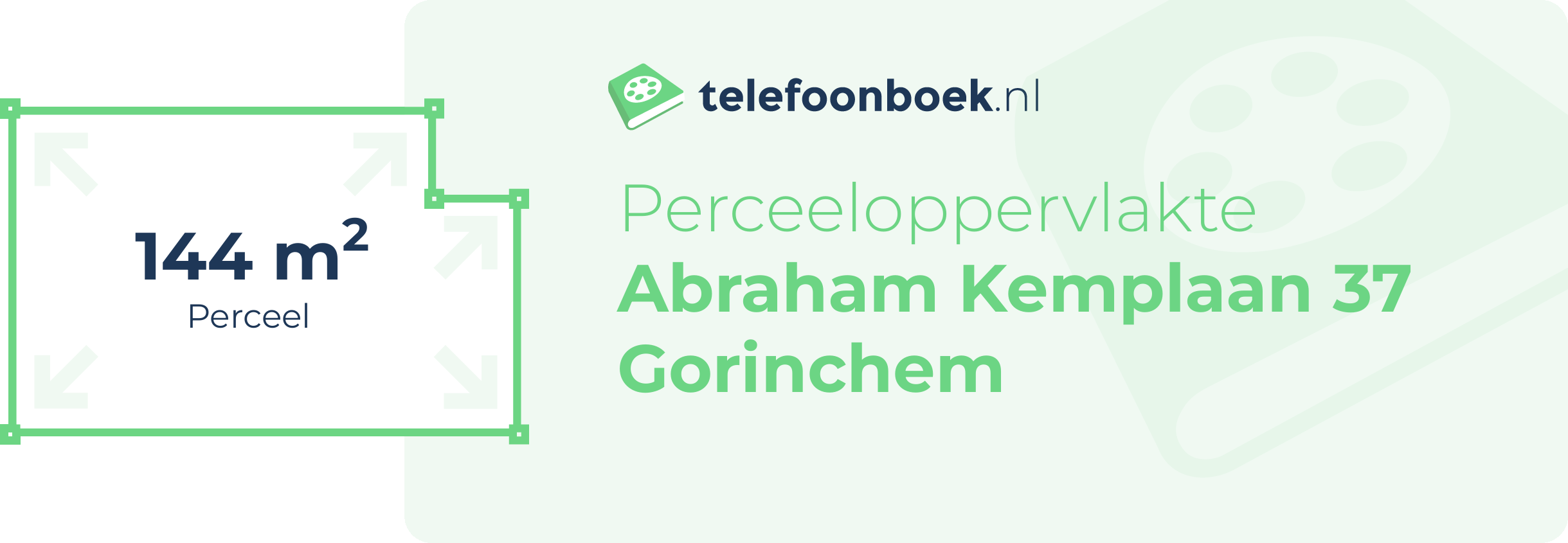 Perceeloppervlakte Abraham Kemplaan 37 Gorinchem