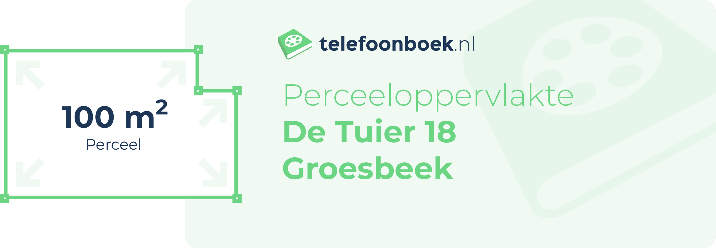 Perceeloppervlakte De Tuier 18 Groesbeek