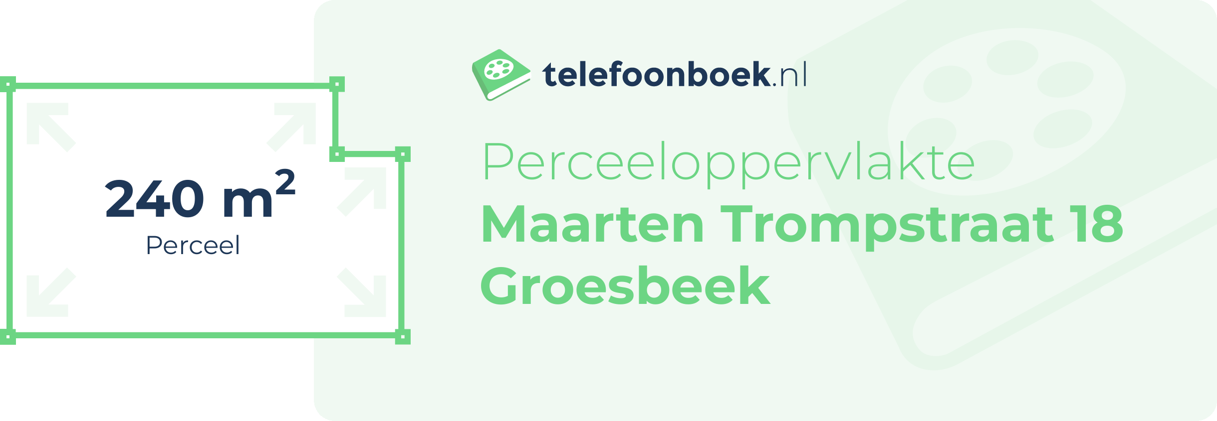 Perceeloppervlakte Maarten Trompstraat 18 Groesbeek