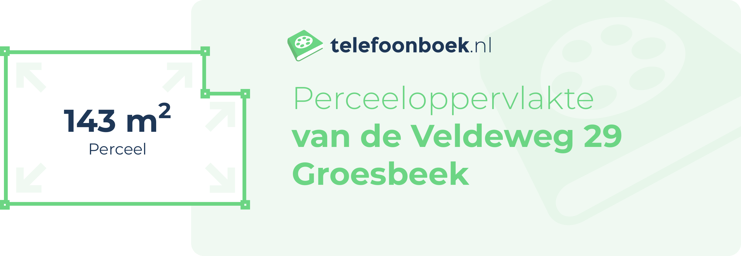 Perceeloppervlakte Van De Veldeweg 29 Groesbeek