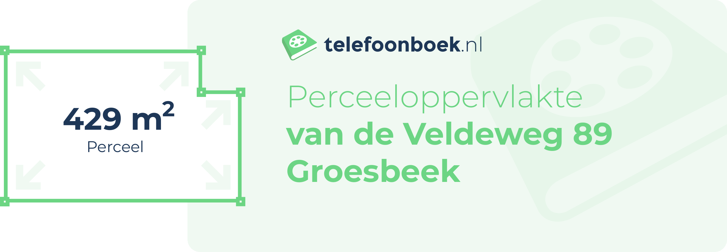 Perceeloppervlakte Van De Veldeweg 89 Groesbeek